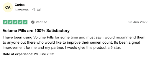 What Customers Say About Volume Pills - customer review